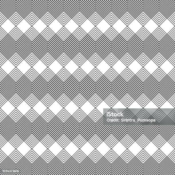Abstract White And Black Random Chaotic Lines Textures Grunge Overlay Texture Zigzag Random Lines With Copy Space Vector Illustration Stock Illustration - Download Image Now