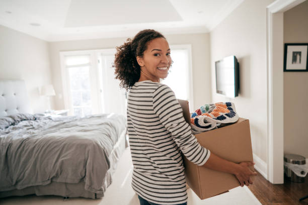 Efficient moving with no stress stock photo