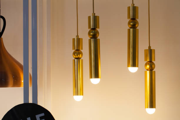 istock Beautiful chandelier. luxury expensive chandelier hanging under ceiling 1034391052