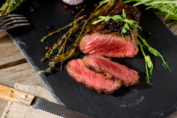 istock chopped rare bbq steak black angus 1034394116