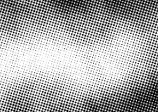 Subtle halftone dots vector texture overlay Subtle halftone vector texture overlay. Monochrome abstract splattered background. half tone stock illustrations