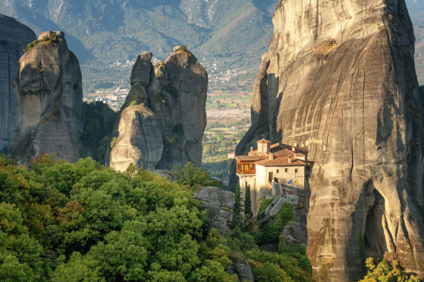 istock Beautiful scenic view, Orthodox Monastery of Rousanou (St. Barbara) 1034402170