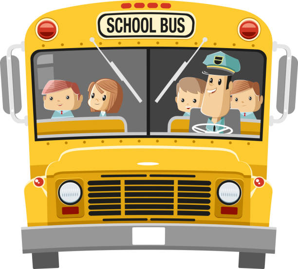 ilustrações de stock, clip art, desenhos animados e ícones de back to school - bus school bus education cartoon