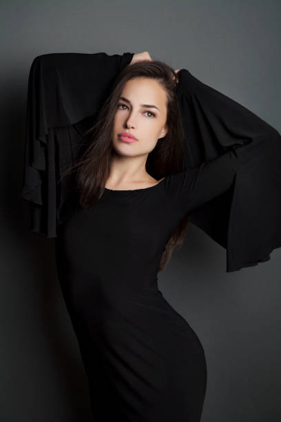 istock elegant black dress 1034405518