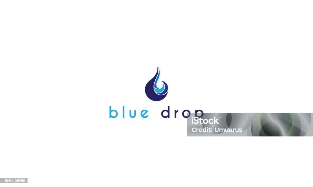 Drop Blue Simple Blue Drop Vector Stock Illustration - Download Image Now - Abstract ...