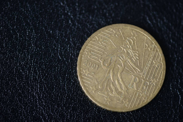 istock Fifty euro cents on a dark background close up 1034408674