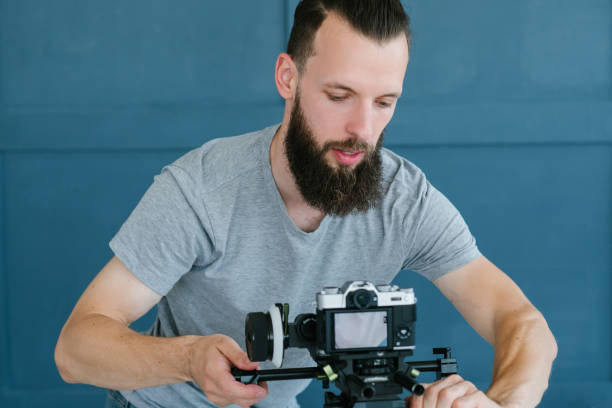 istock blogger lifestyle work man set camera streaming 1034411550