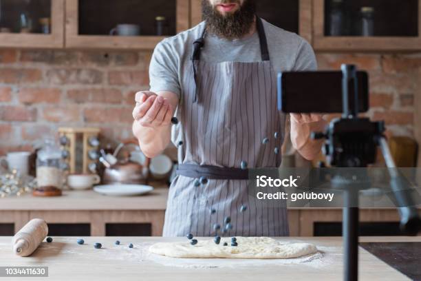 Content Creation Media Food Blogger Shoot Video Stock Photo - Download Image Now - Origins, Creation, Contented Emotion