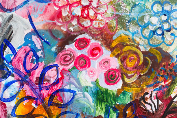 istock Detail of the Painting as a Background 1034414012