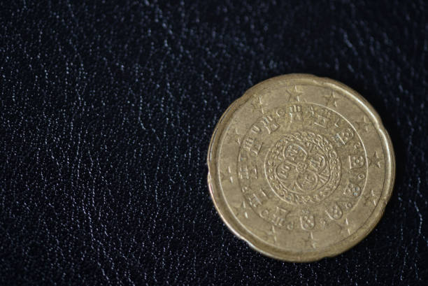 istock Twenty euro cents on a dark background close up 1034414674