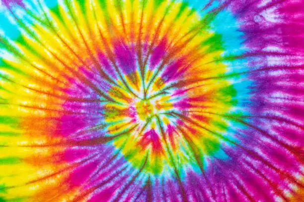 tie dye pattern hand dye om cotton fabric abstract background