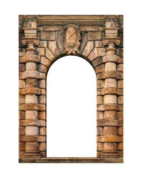istock Medieval Style House Door Isolated 1034442924