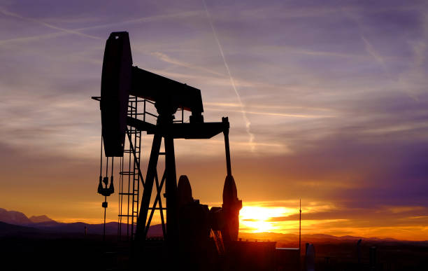 istock Petroleum Pump against the Sunset, Austria 1034451404