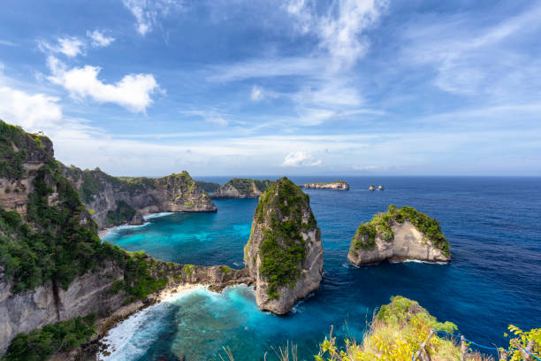 istock Blue sky over the Raja Lima Islands 1034467960