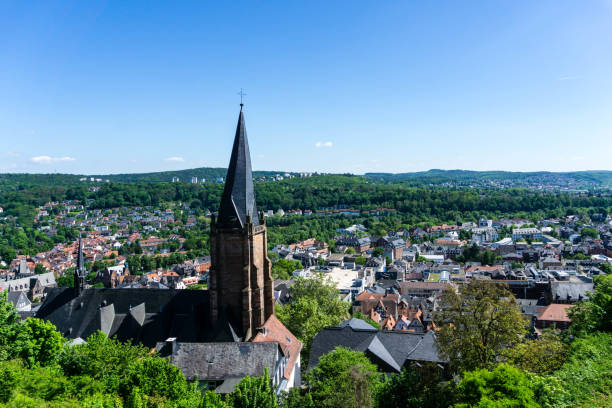 City of Marburg, Germany. November afternoon.