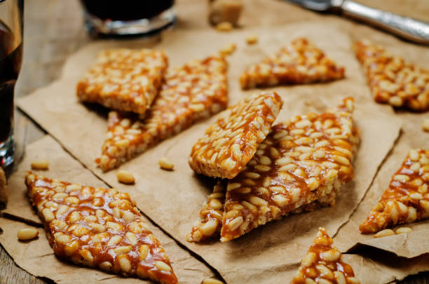 istock Caramel pine nuts sweets. Italian cuisine 1034478874