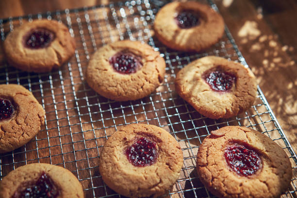 istock Peanut Butter Cookies with Marmalade in Domestic Kitchen 1034484446