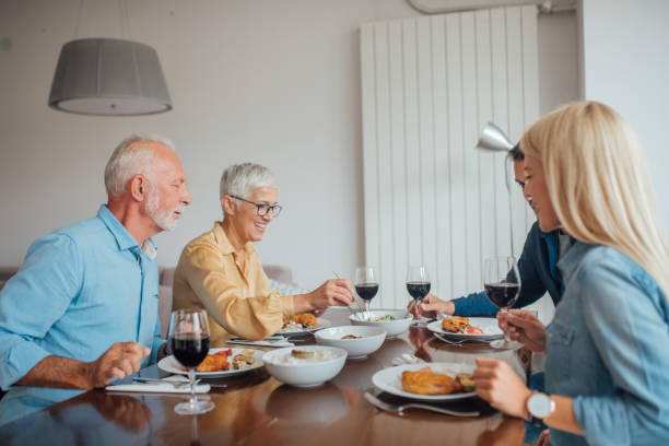 istock Family eating lunch together 1034485054