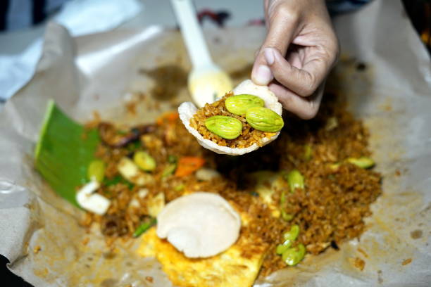 istock Nasi Goreng Petai, Fried rice served with Bitter Bean 1034495404