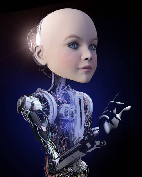 Baby Cyborg Stock Photo - Download Image Now - Artificial