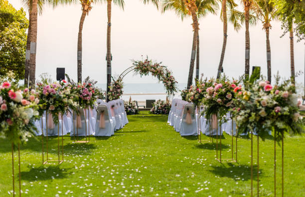 istock Beautiful wedding ceremony at the beach. 1034515406