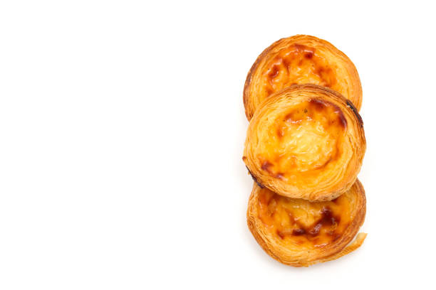 istock traditional egg tart pastel de nata on white background 1034523256