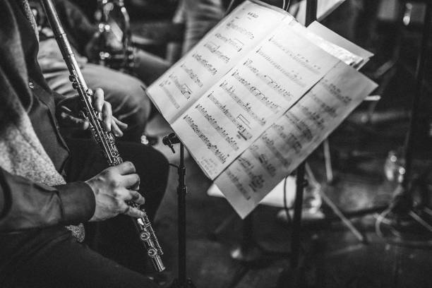 istock Playing live jazz concert: flute 1034529824