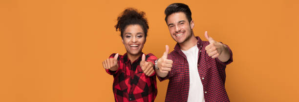 istock Happy casual mixed race couple. 1034535100