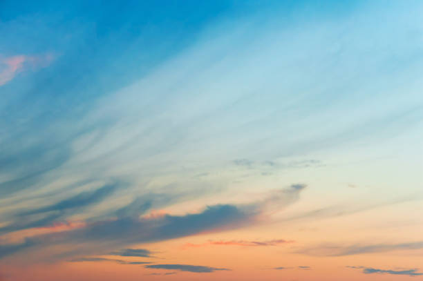 istock beautiful sky at sunset, pink and blue sky, bright sky at dawn, 1034535258