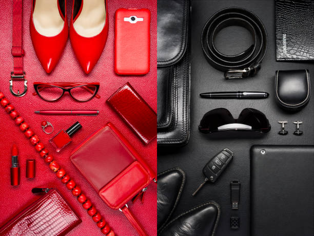 istock Woman and man accessories concept 1034554872