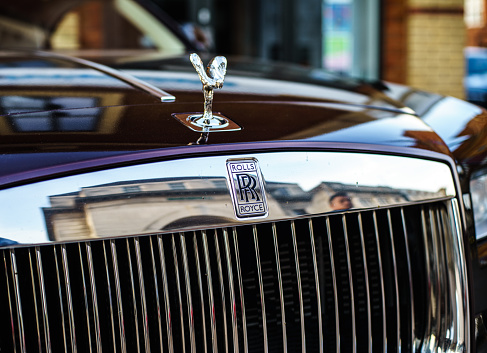 Coventry, UK - May 18, 2018 : Rolls-Royce Phantom Parked in Coventry Town Centre.