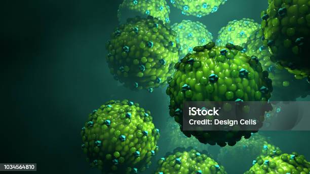 Influenza Virus Or Virus Stock Photo - Download Image Now - Virus, Chickenpox, Shingles