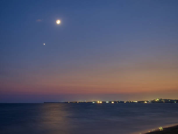 istock Long exposure at Granelli beach at night during summer. Sicily, Italy 1034566466
