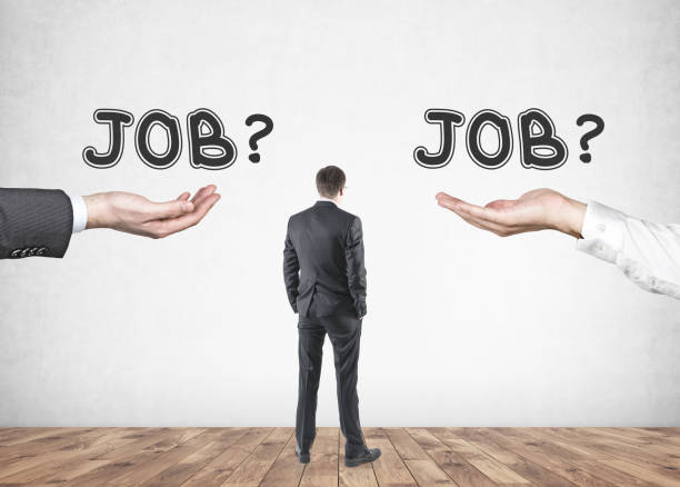 istock Businessman choosing job 1034576740