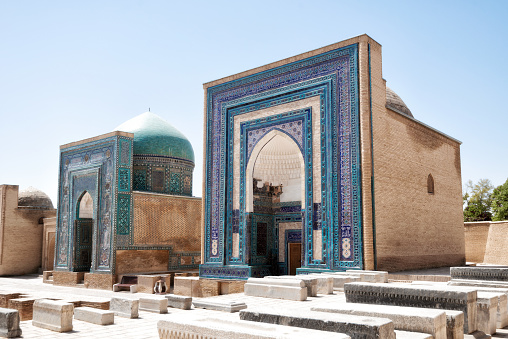 Shah-i-Zinda Ensemble on the old Silk Road in Samarkand, Uzbekistan