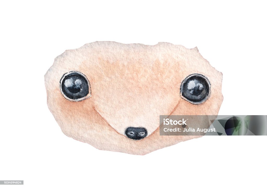 Illustration of little smiling black eyes looking through gnawed hole. Hand drawn watercolour graphic sketch, isolated element for cards, prints, halloween invitations, fun surprises, web banners. House stock illustration