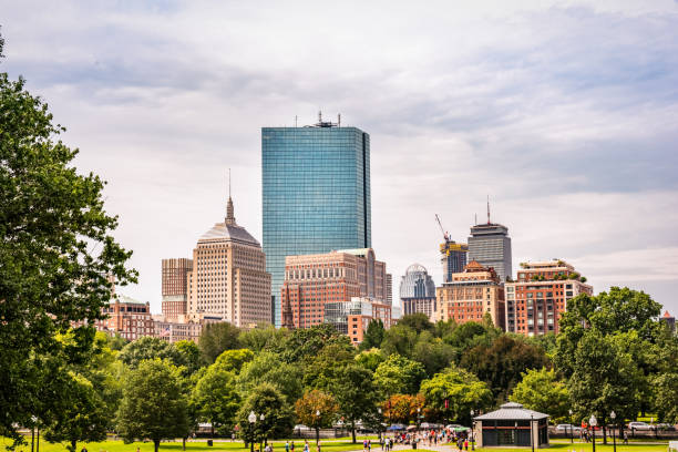 istock Boston skyline view from Boston Public Garden 1034603976