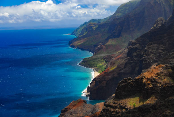 istock Na Pali Coast from the air 1034620934