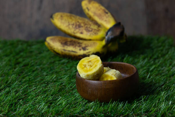 Sweet golden banana fruit