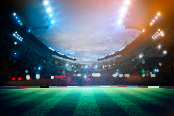 istock lights at night and stadium. Mixed photos 1034646938