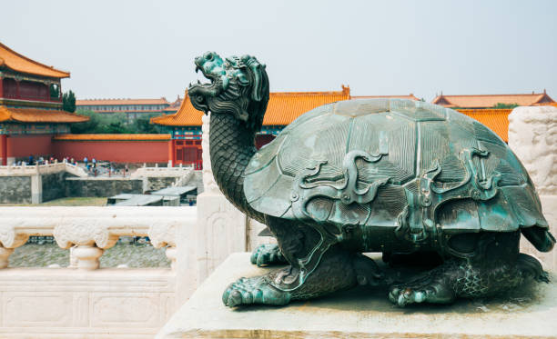 istock Bronze sculpture depicting turtle, Forbidden City 1034652876