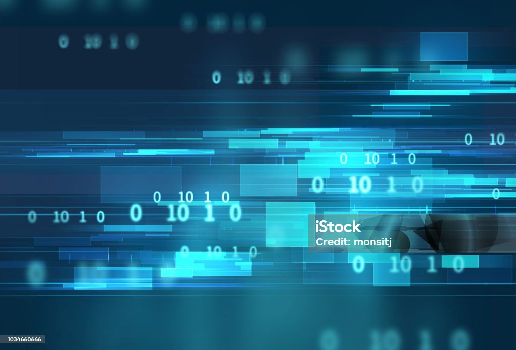Digital Code Number Abstract Technology Background Stock Photo ...