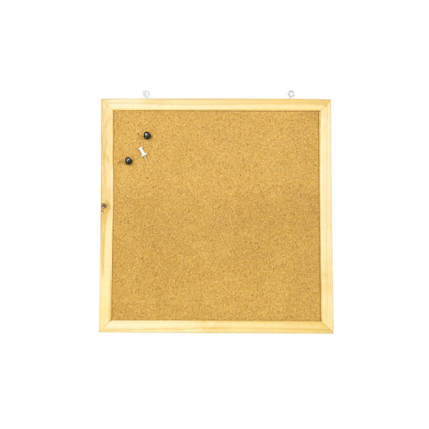 istock Closeup brown cork board isolated on white background 1034666080