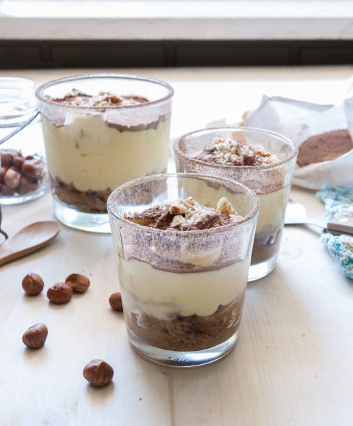 istock Tiramisu on wooden table 1034666238