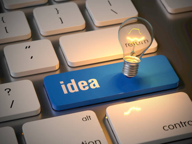 idea   - light bulb business wisdom abstract ストックフォトと画像