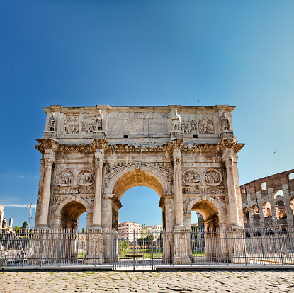 The Arch of Constantine (Arco di Costantino),Rome, Italy