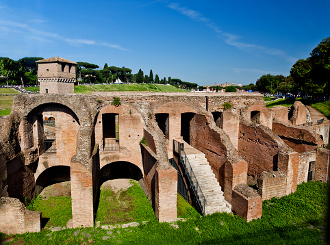 Ruins of Septizodium, Circo Massimo, Rome, Italy.