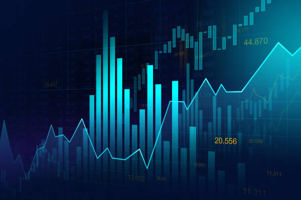 istock Stock market or forex trading graph in graphic concept 1034694064