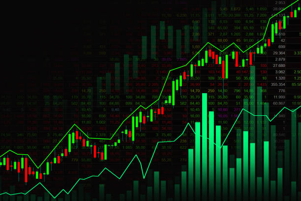 istock Stock market or forex trading graph in graphic concept 1034694066