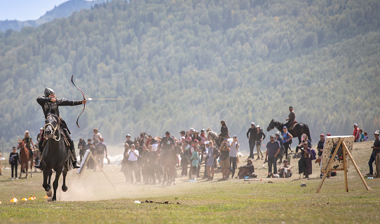 A demonstration of riding and drill of Polish uhlans from 1939, performed by a squadron of a historical reconstruction group.